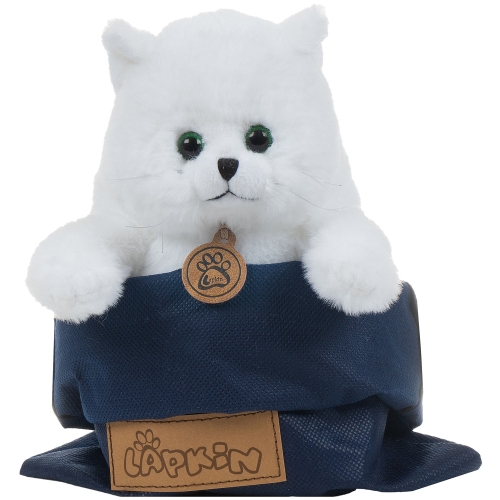Картинка Игрушка мягкая Толстый кот 20 см (белый) Lapkin AT365248 4627093652488 фото 7