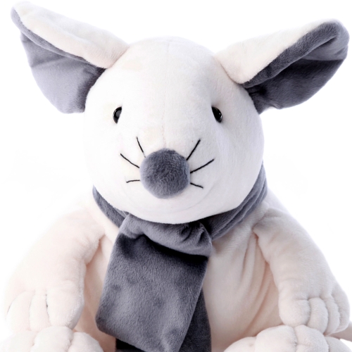 Картинка Мягкая игрушка Мышь 17 см (белая) Lapkin AT365275 4627093652754 фото 6