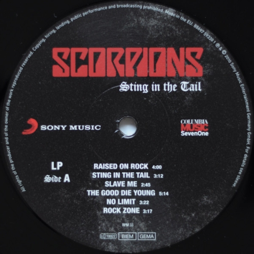 Картинка Scorpions Sting in the Tail (LP) Sony Music 401570 886975933013 фото 4