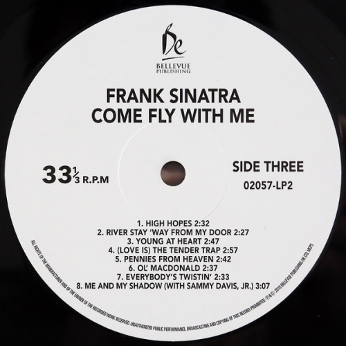 Картинка Frank Sinatra Come Fly With Me (2LP) Bellevue 392375 5711053020574 фото 5