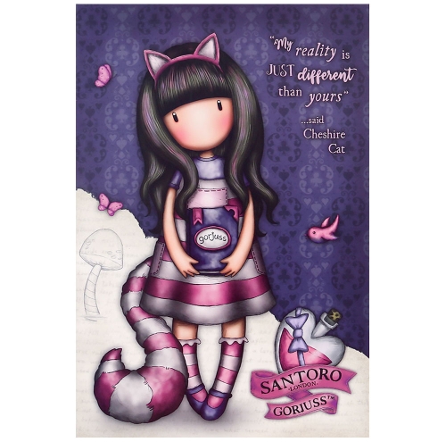 Картинка Канцелярский набор Gorjuss Through The Looking Glass Cheshire Cat Санторо для девочек SL1037GJ03 2038254050722 фото 2