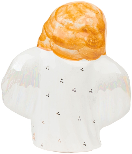 Картинка Фигурка Ангел с зайцем керамическая декоративная авторской ручной работы КМ Ариадна КМА-ФД-05 2424680005465 фото 3