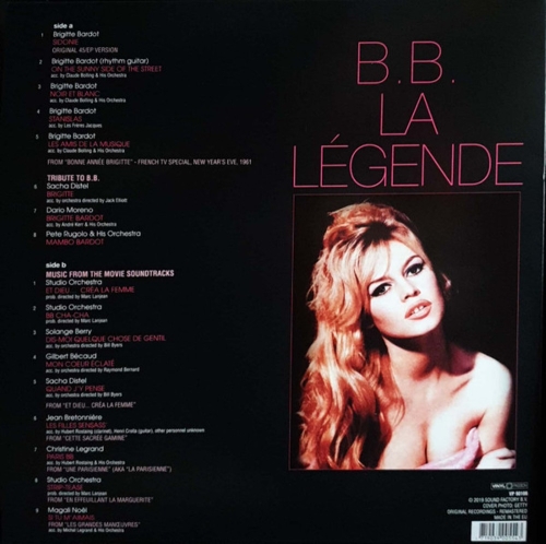 Картинка Brigitte Bardot B.B. La Legende Transparent Magenta Vinyl (LP) Vinyl Passion Music 402084 8719039006564 фото 3