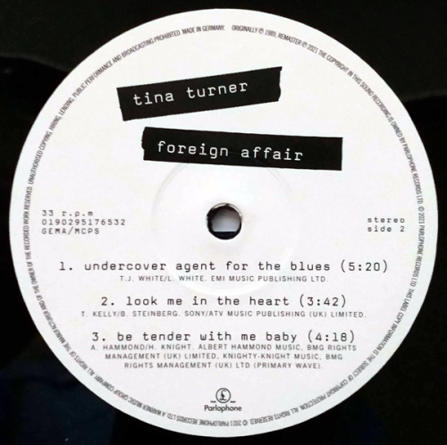 Картинка Tina Turner Foreign Affair (2LP) Parlophone Records Music 400560 190295176532 фото 9