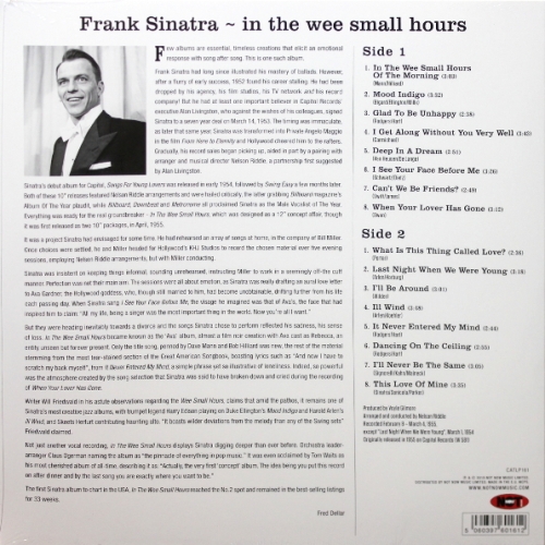 Картинка Frank Sinatra In The Wee Small Hours (LP) Not Now Music 395375 5060397601612 фото 2