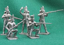 Картинка Набор оловянных солдатиков 54 мм Фузилеры линейного полка Франция 1812 г Ручная работа НС04 2424680007506