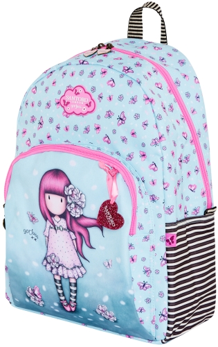 Картинка Рюкзак с карманом на молнии Gorjuss Sparkle & Bloom Cherry Blossom Санторо для девочек SL690GJ13 5018997629093