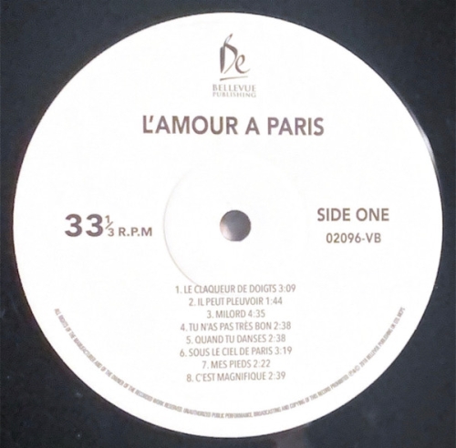 Картинка L'Amour A Paris 16 Chansons D'Amour Various Artists (LP) Bellevue (Marathon) Music 401417 5711053020963 фото 3