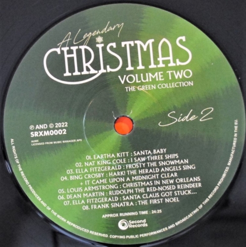 Картинка A Legendary Christmas Vol 2 The Green Collection (Black Vinyl) (LP) Second Records 401530 9003829988086 фото 3