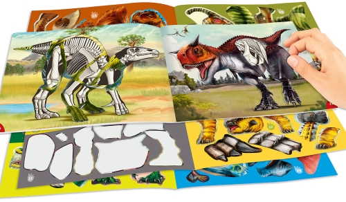 Картинка Альбом для творчества с наклейками Dino World Sticker Fun Создай Динозавра 0411934 4010070611972 фото 3