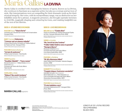 Картинка Maria Callas La Divina Black Vinyl (LP) Warner Classics Music 401897 5054197685118 фото 3