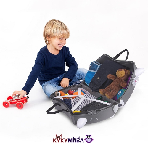 Картинка Детский чемодан Котенок Бенни на колесиках Trunki 0180-GB01 5055192201808 фото 4