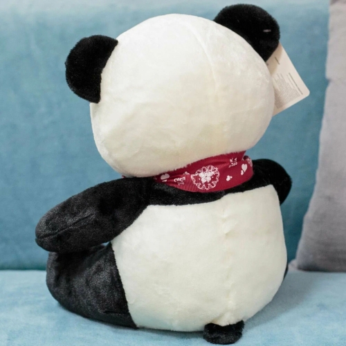 Картинка Мягкая игрушка Мишка панда 30 см с бантом ТО-МА-ТО DL103001627BK 4610136045897 фото 3