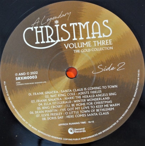 Картинка A Legendary Christmas Vol 3 The Gold Collection (Black Vinyl) (LP) Second Records 401529 9003829988109 фото 4