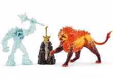 Картинка Ледяной монстр против огненного льва Schleich 42455 4055744021015