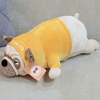 Картинка Мягкая игрушка Собака Мопс 45 см в желтой толстовке ТО-МА-ТО DL404513423Y 4610136046733
