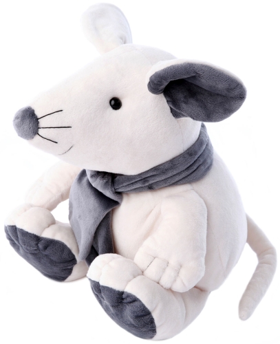 Картинка Мягкая игрушка Мышь 17 см (белая) Lapkin AT365275 4627093652754 фото 2