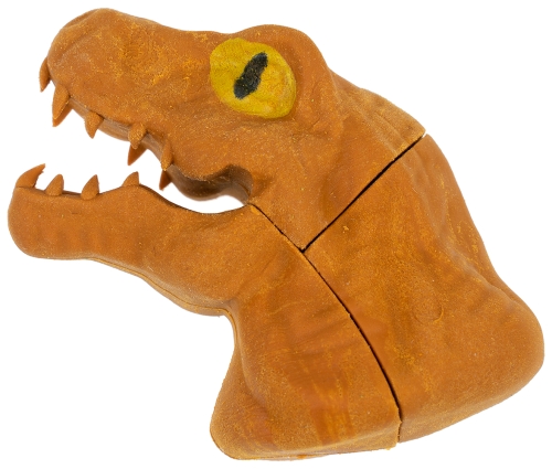 Картинка Ластик пазл в форме динозавра Dino World 045299/коричневый 2424680004727 фото 2