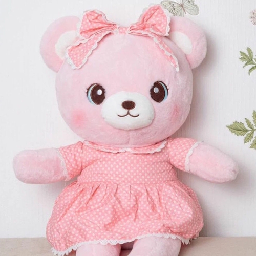 Картинка Мягкая игрушка Медведь 55 см в розовом платье ТО-МА-ТО AE405511412P 4610136043930 фото 3