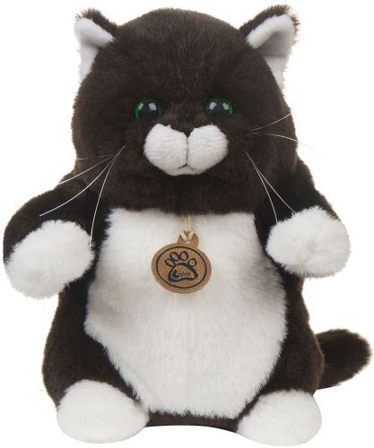 Картинка Игрушка мягкая Толстый кот 20 см (горький шоколад) Lapkin AT365258 4627093652587