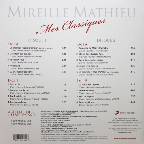 Картинка Mireille Mathieu Mes Classiques (2LP) Sony Music 396156 190758624310 фото 3