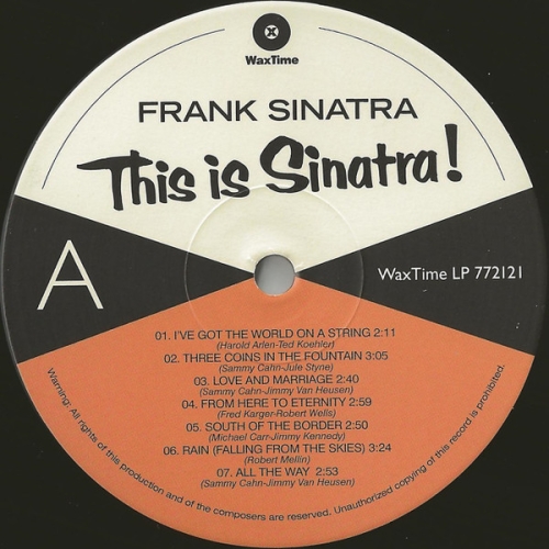 Картинка Frank Sinatra This Is Sinatra! (LP) WaxTime 401790 8436559460385 фото 4