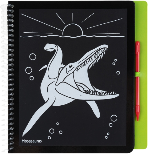 Картинка Альбом для творчества и рисования для малышей Dino World Magic Scratch Раскраска Волшебное царапание Динозавр 0411662 4010070595951 фото 5