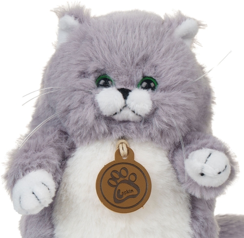 Картинка Игрушка мягкая Толстый кот 16 см (серый) Lapkin AT365235 4627093652358 фото 2
