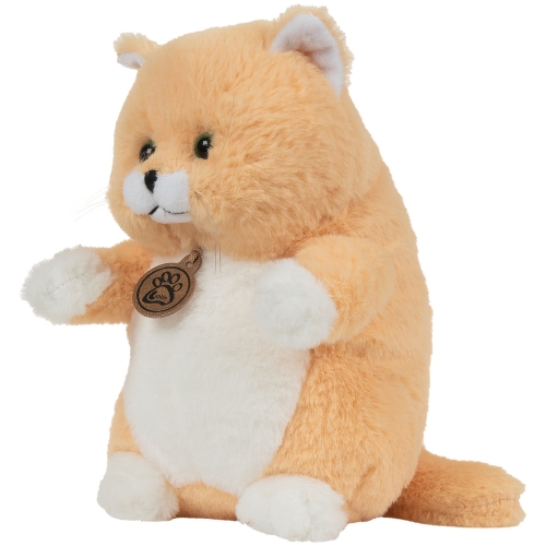 Картинка Игрушка мягкая Толстый кот 20см (персиковый) Lapkin AT365263 4627093652631 фото 3