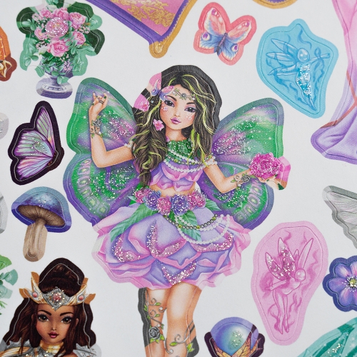 Картинка Альбом для творчества с блестящими наклейками Fantasy Model Stickerworld TOPModel для девочек 0411668/0011668 4010070596156 фото 5