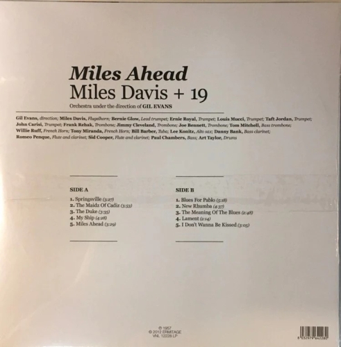 Картинка Miles Davis + 19 Miles Ahead Clear Vinyl (LP) Ermitage 401404 8032979642280 фото 2