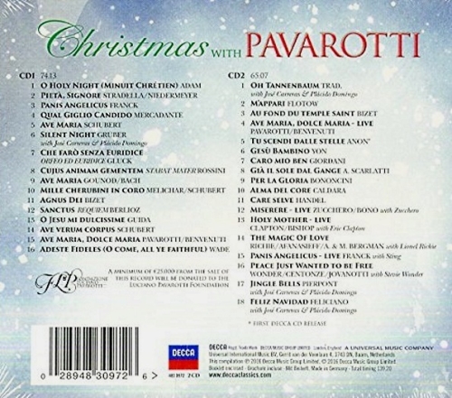 Картинка Christmas With Pavarotti (2CD) Decca 400914 0028948309726 фото 2
