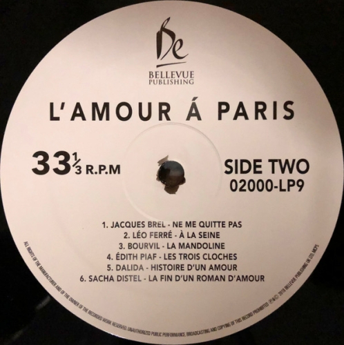 Картинка L'Amour A Paris Various Artists (LP) Bellevue 398714 5711053020390 фото 4