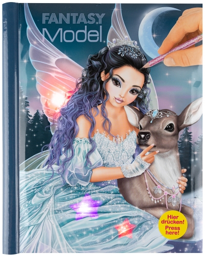 Картинка Альбом для раскрашивания Fantasy Model с музыкой и подсветкой Ледяная принцесса 0410727/0010727 4010070420307 фото 3