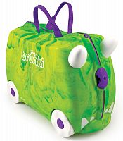 Картинка Детский чемодан Динозавр Рекс (зеленый) на колесиках Trunki 0066-GB01-P1 5055192200665