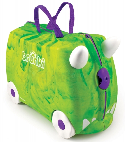 Картинка Детский чемодан Динозавр Рекс (зеленый) на колесиках Trunki 0066-GB01-P1 5055192200665