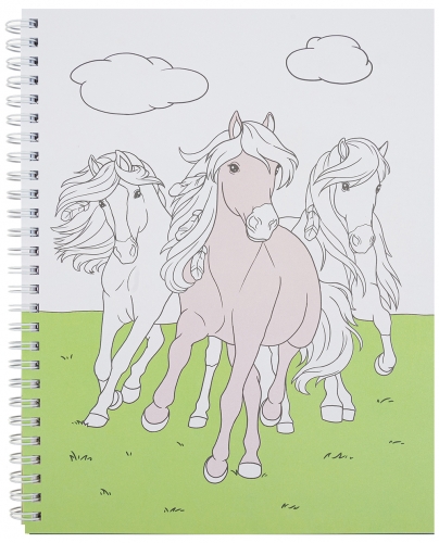 Картинка Альбом для творчества с набором фломастеров Miss Melody Horse Show Мисс Мелоди для девочек 046049 4010070566746 фото 5