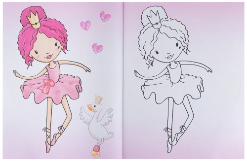 Картинка Альбом для раскрашивания с наклейками Princess Mimi Принцесса Мими (103 Stickers) 0410870/0010870 4010070429713 фото 3