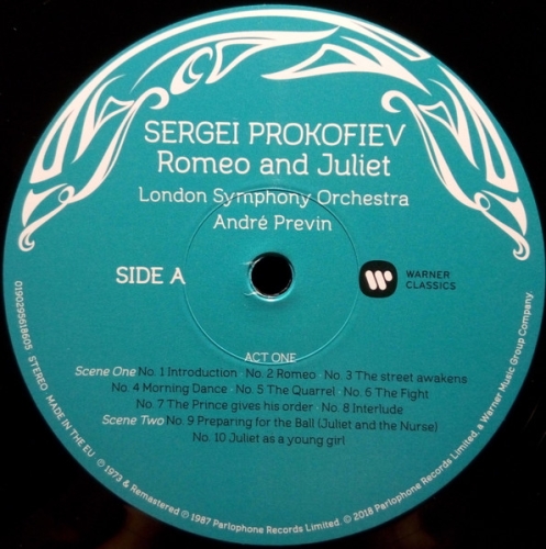 Картинка Prokofiev Romeo and Juliet Andre Previn (3LP) Warner Classics 395673 190295618605 фото 4