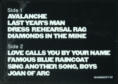Картинка Leonard Cohen Songs of Love and Hate Opaque White Vinyl (LP) Sony Music 400750 194398823713 фото 8