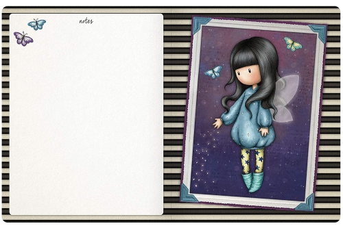 Картинка Ежедневник блокнот 14,5 Х 11,5 Х 1,3 см с наклейками Gorjuss Wonderland Curiosity Санторо для девочек SL975GJ07 5018997634226 фото 3