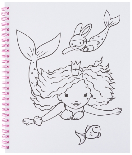 Картинка Альбом для раскрашивания Princess Mimi Colouring Book Принцесса Мими с пайетками в виде сердца 0410839/0010839 4010070427771 фото 5