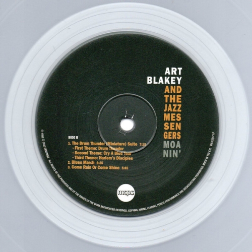 Картинка Art Blakey and The Jazz Messengers Moanin Clear Vinyl (LP) Ermitage 401391 8032979645175 фото 4