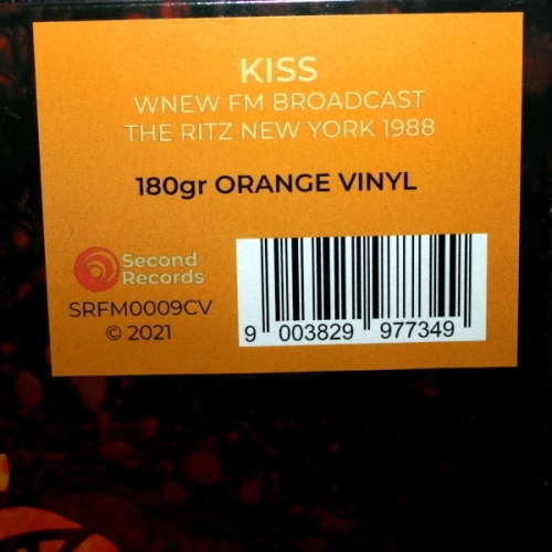 Картинка Kiss WNEW FM Broadcast The Ritz New York 1988 Orange Vinyl (LP) Second Records Music 401776 9003829977349 фото 4