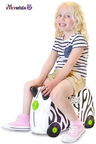 Картинка Детский чемодан Зебра Зимба на колесиках Trunki 0264-GB01 5055192202645 фото 6