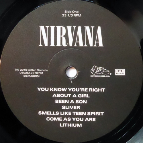 Картинка Nirvana Nirvana (LP) Geffen Records 399846 602547378781 фото 3