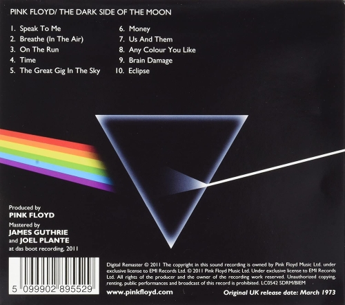 Картинка Pink Floyd The Dark Side Of The Moon (CD) 397719 5099902895529 фото 2