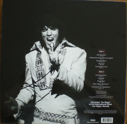 Картинка Elvis Presley On Stage (LP) MusicOnVinyl 401657 8719262020306 фото 3