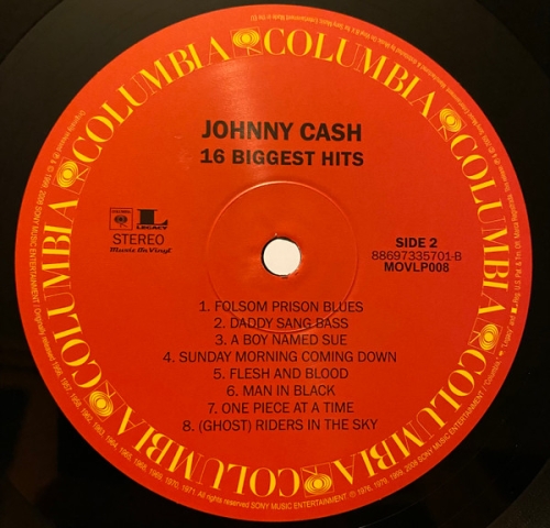 Картинка Johnny Cash 16 Biggest Hits (LP) MusicOnVinyl 401665 8869733570196 фото 4
