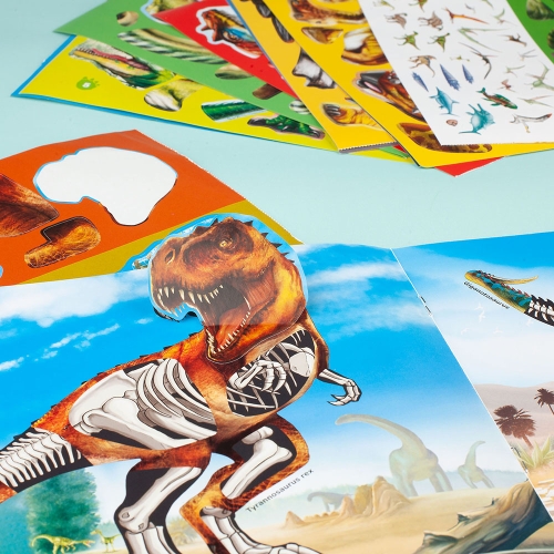 Картинка Альбом для творчества с наклейками Dino World Sticker Fun Создай Динозавра 0411934 4010070611972 фото 4